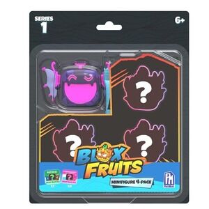 Mystery Fruit Minifigure 4-Pack (1.5" Tall, Series 1) [Includes DLC]